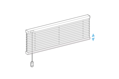 Plissee F1 Schnurzug